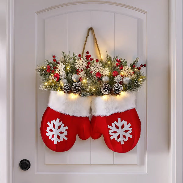 Christmas Gloves Wall Decor